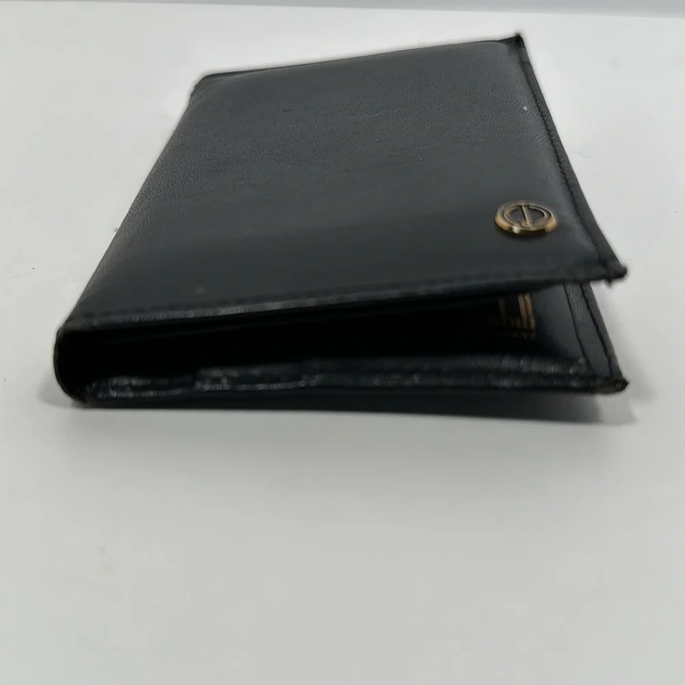 Dunhill Fine Leather Bi-Fold Business Card Case/Wallet - Black